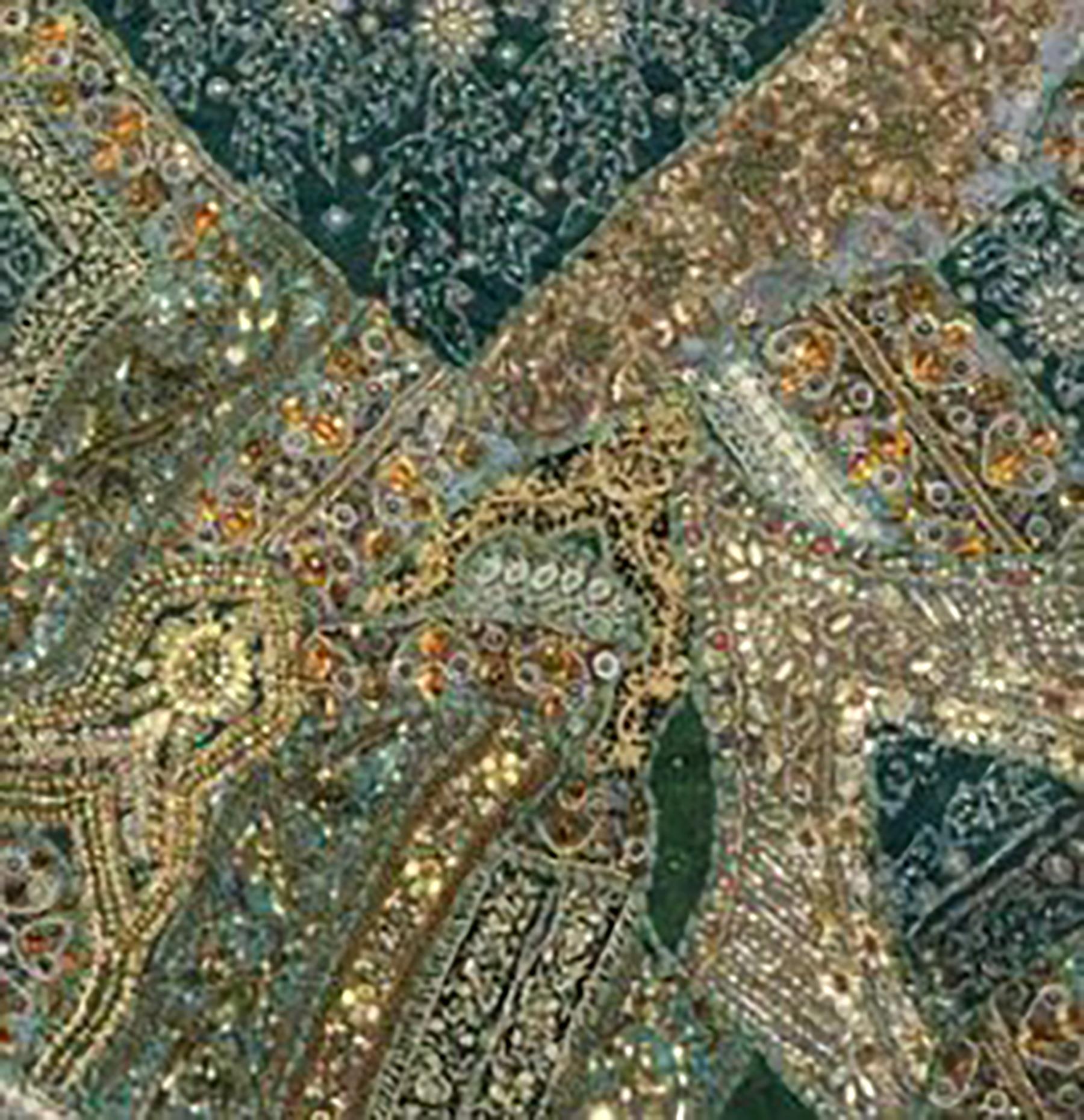Indien Tapisserie indienne perles de perles en vente