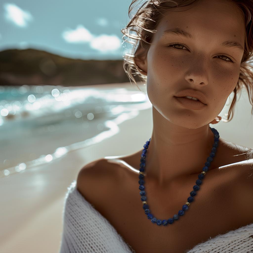 This necklace is a testament to boldness and uniqueness, inviting you to embrace the refined elegance it exudes. Feel its transformative presence envelop you in an aura of exceptional beauty, where each wear becomes a celebration of your distinctive