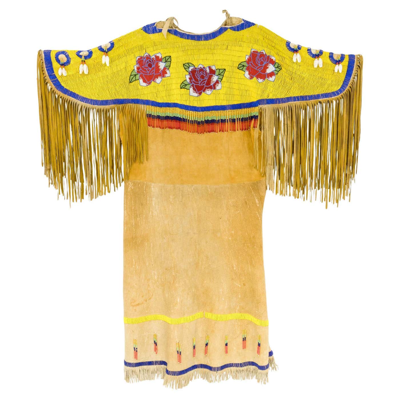 Beaded Native American Yakima Dress For Sale at 1stDibs