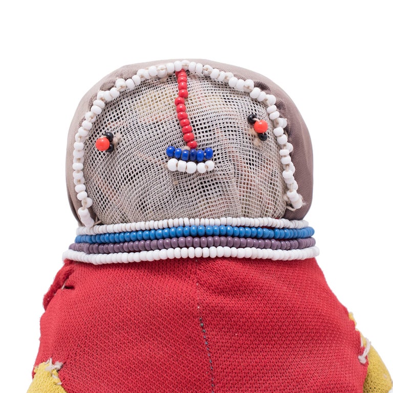 Beaded Ndebele Ceremonial Doll In Good Condition For Sale In Chicago, IL