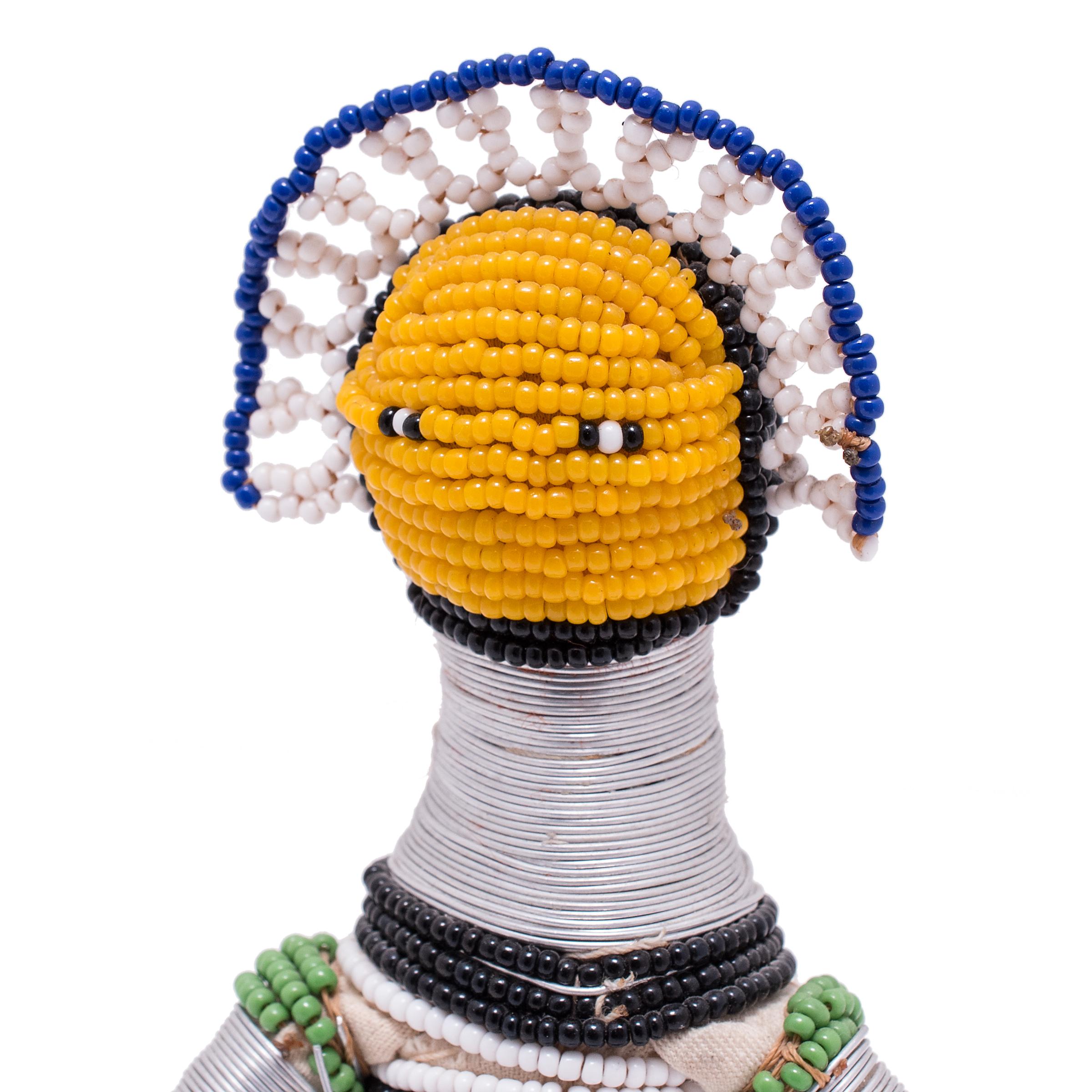 South African Beaded Ndebele Fertility Doll For Sale