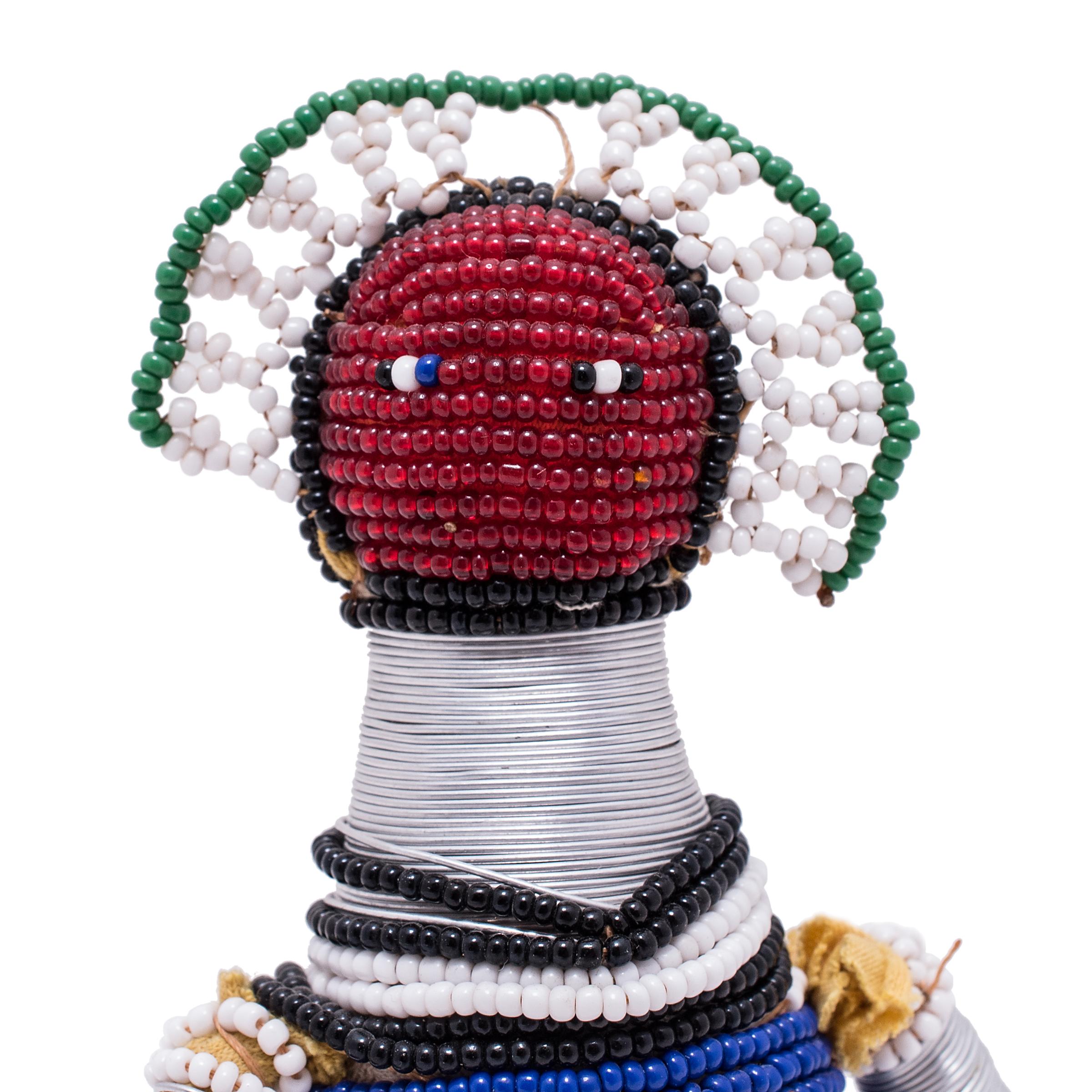 Folk Art Beaded Ndebele Fertility Doll For Sale