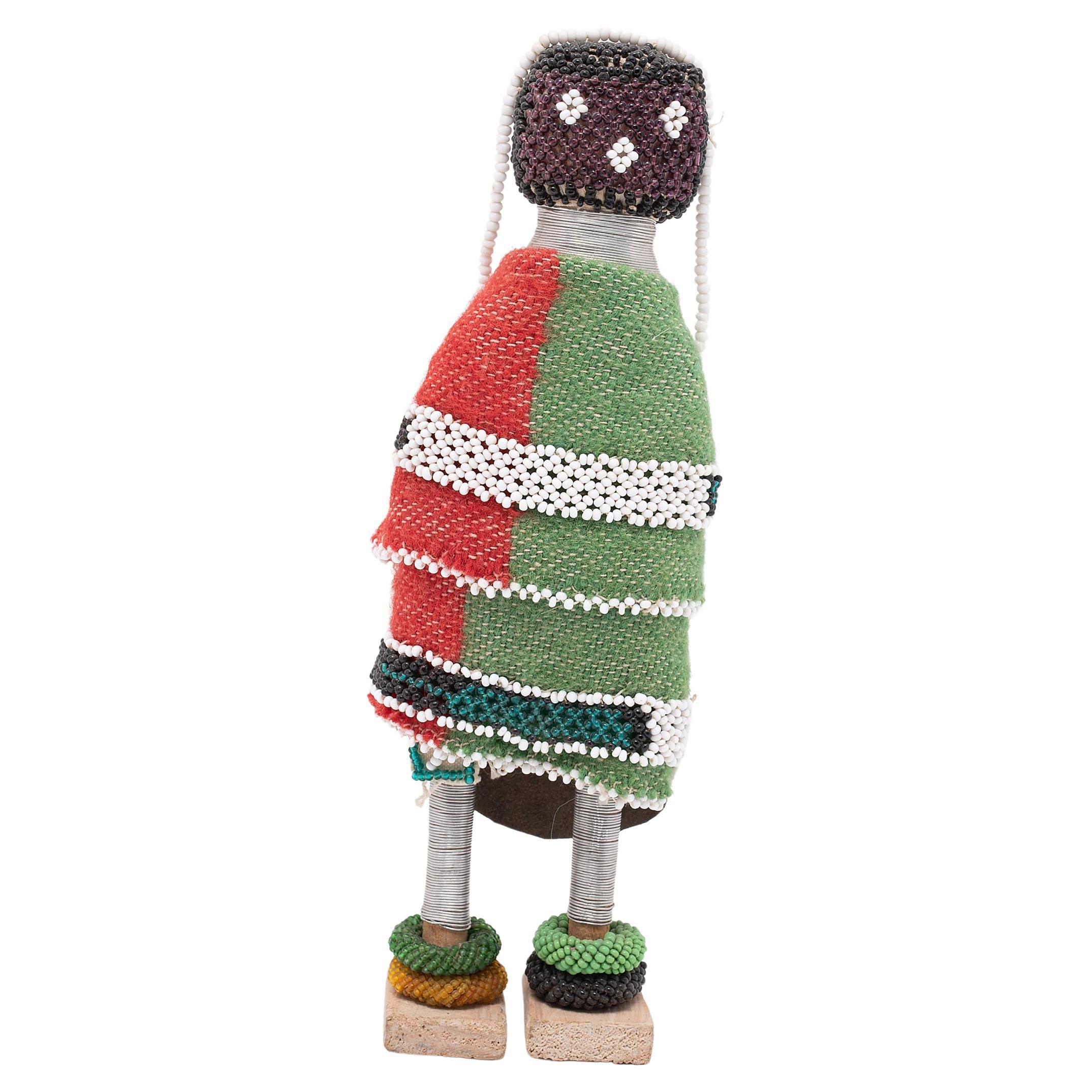 Beaded Ndebele Initiation Doll For Sale