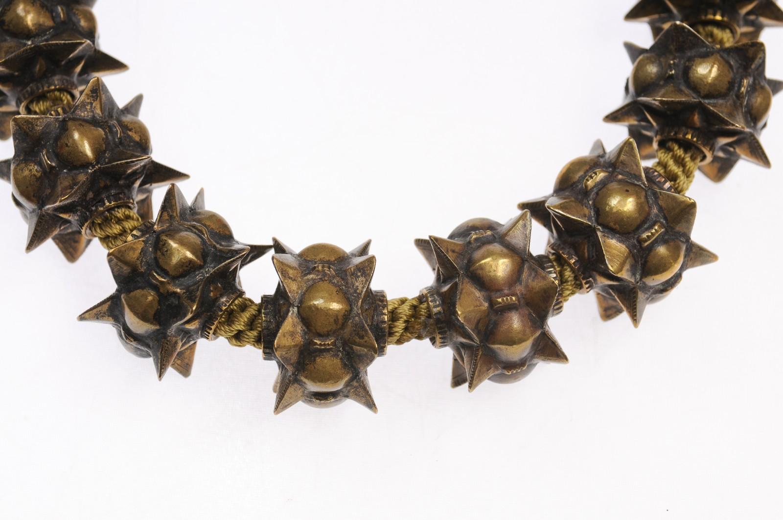 Beaded Necklace of Minangkabav Tribe Charms In Good Condition For Sale In Atlanta, GA