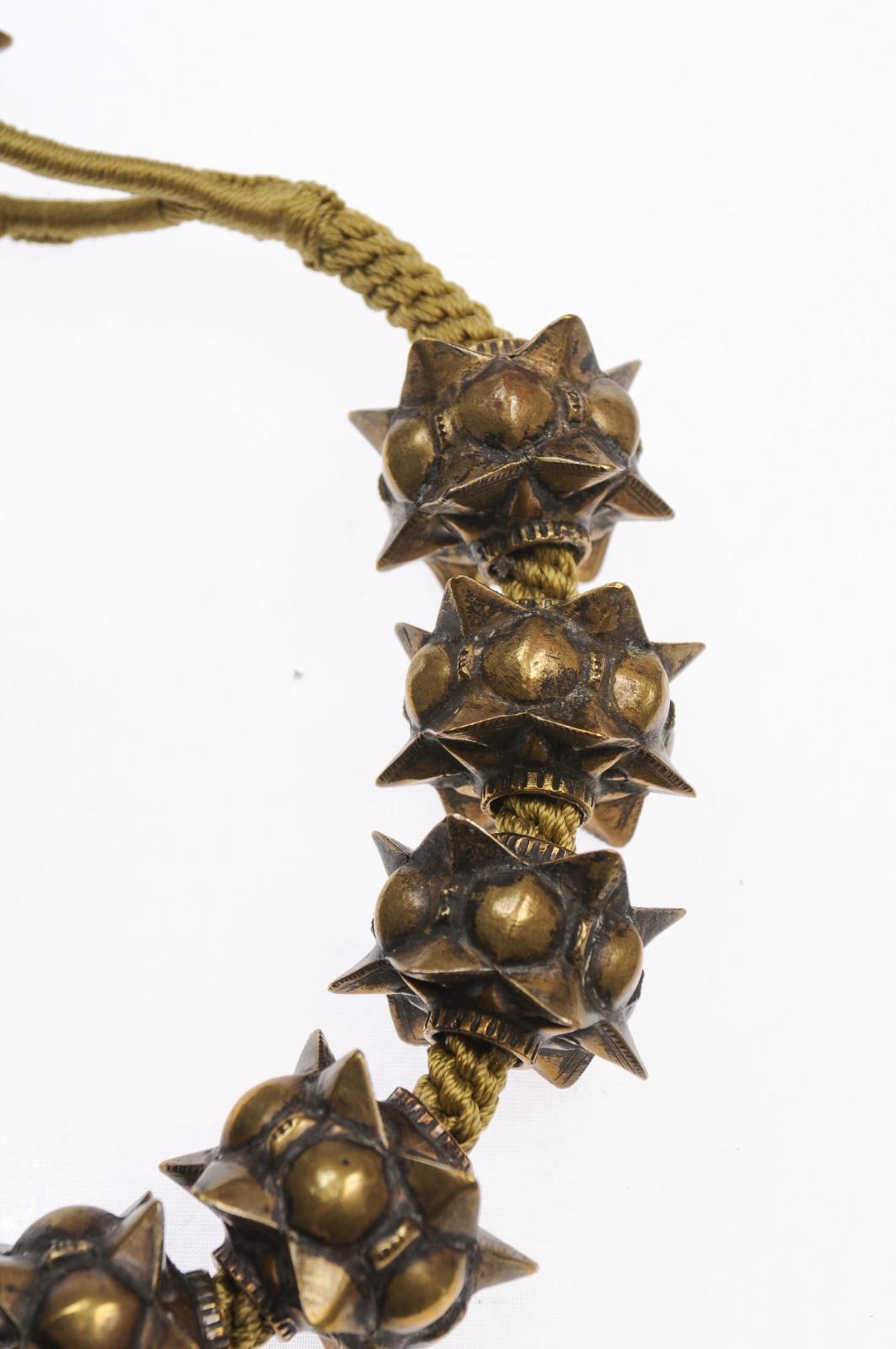 Women's or Men's Beaded Necklace of Minangkabav Tribe Charms For Sale