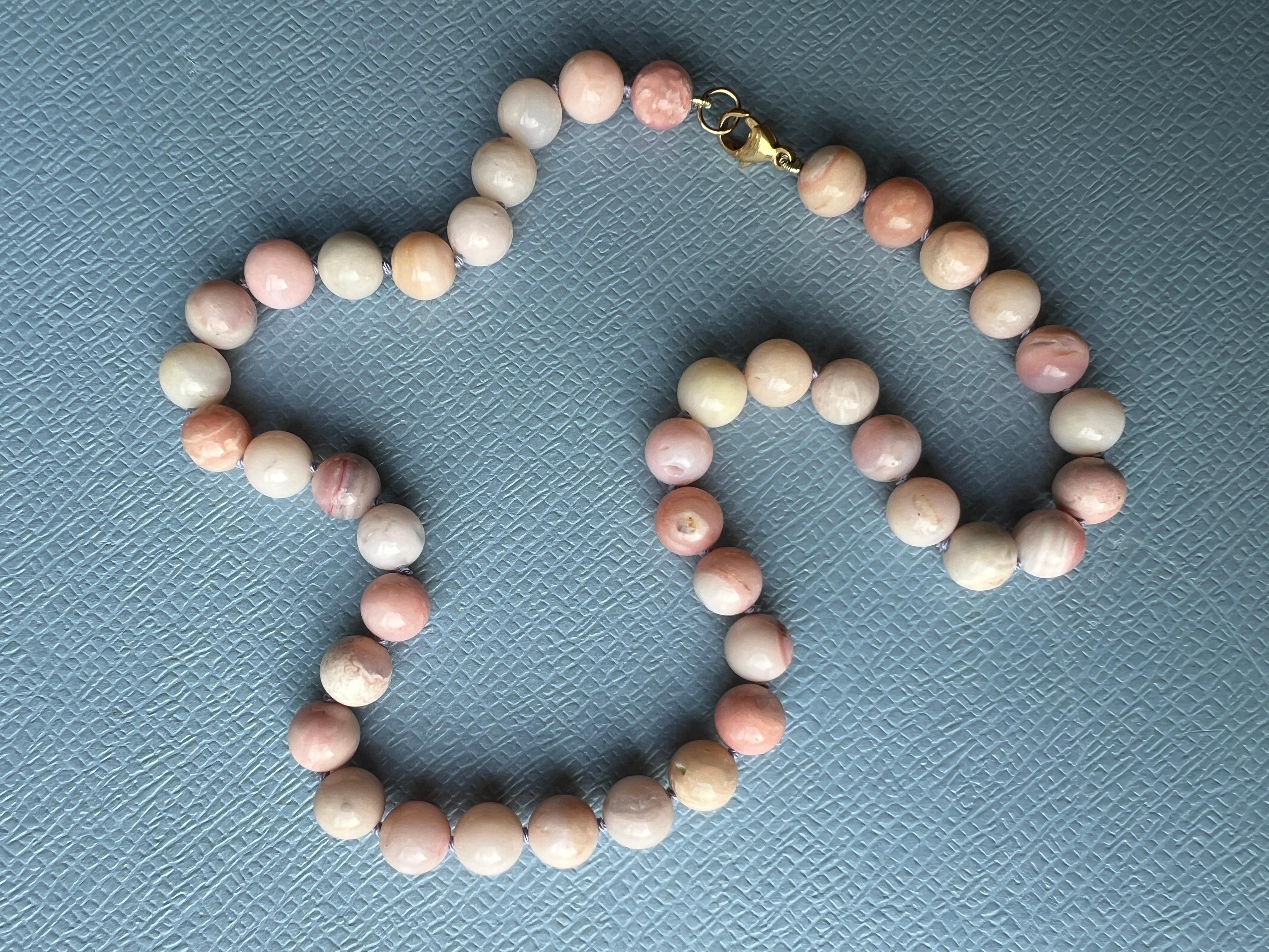 Collana girocollo in opale rosa in vendita 6