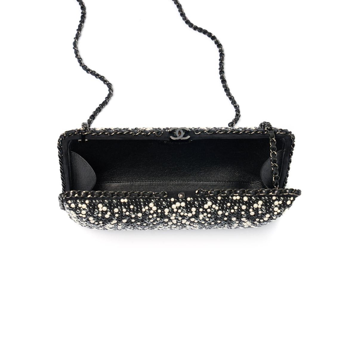 Women's or Men's Beaded Pearl Clutch For Sale