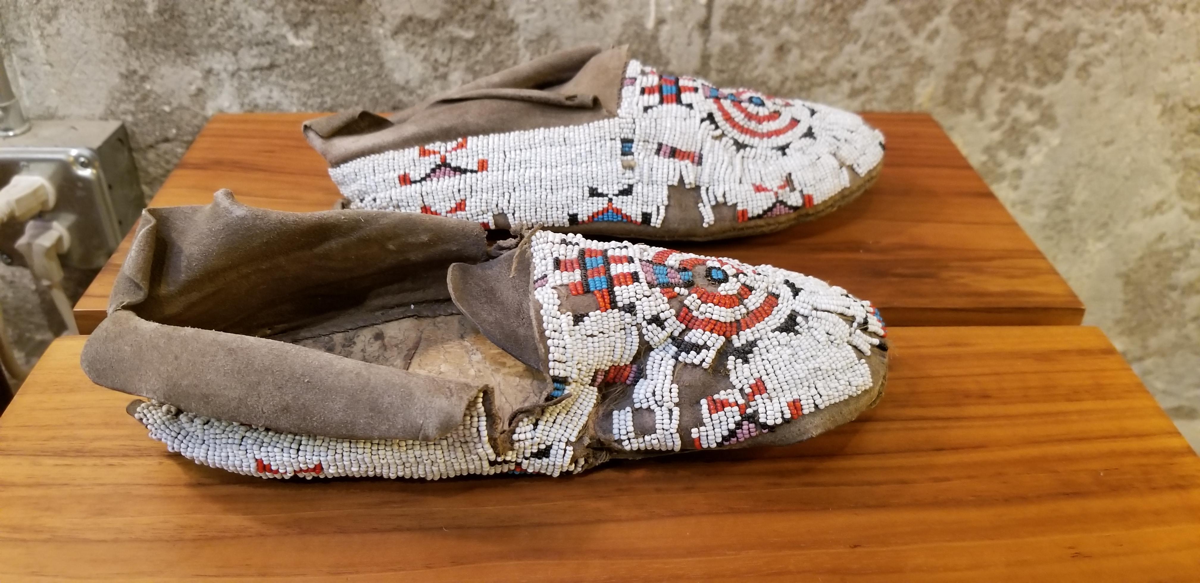 American Beaded Sioux Moccasins  For Sale