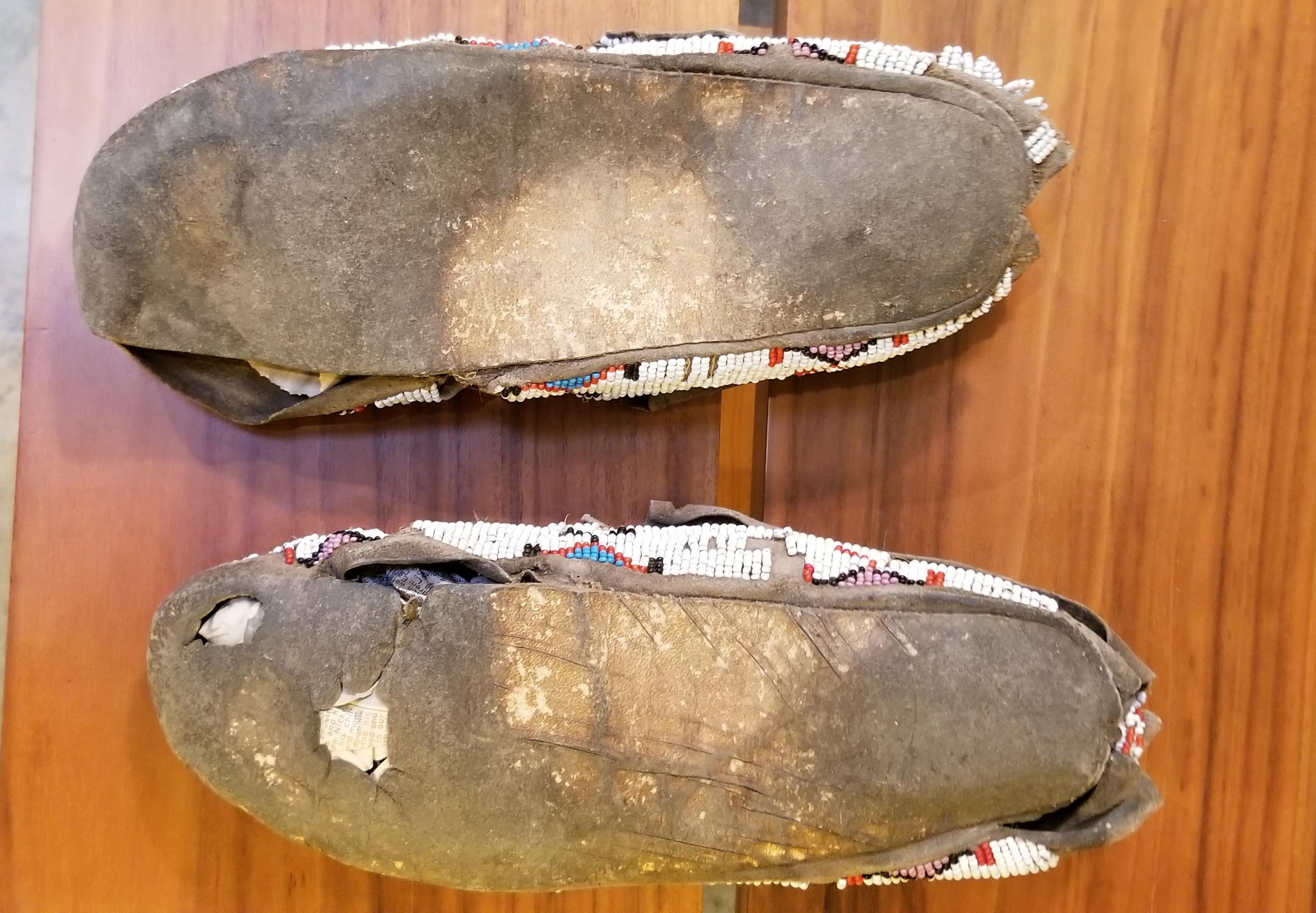 20th Century Beaded Sioux Moccasins  For Sale