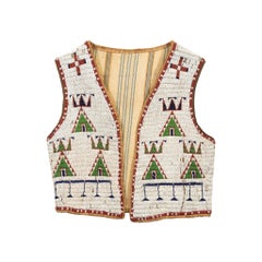 Beaded Sioux Patriotic Vest