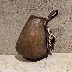 Beaded Tribal Drink Vessel Leather Milk Jug 2 African Arts