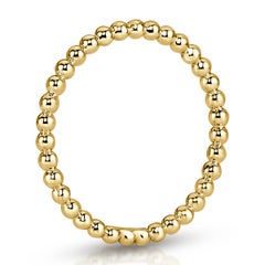 Mark Broumand Perlenbesetzter Ehering aus 18 Karat Gelbgold