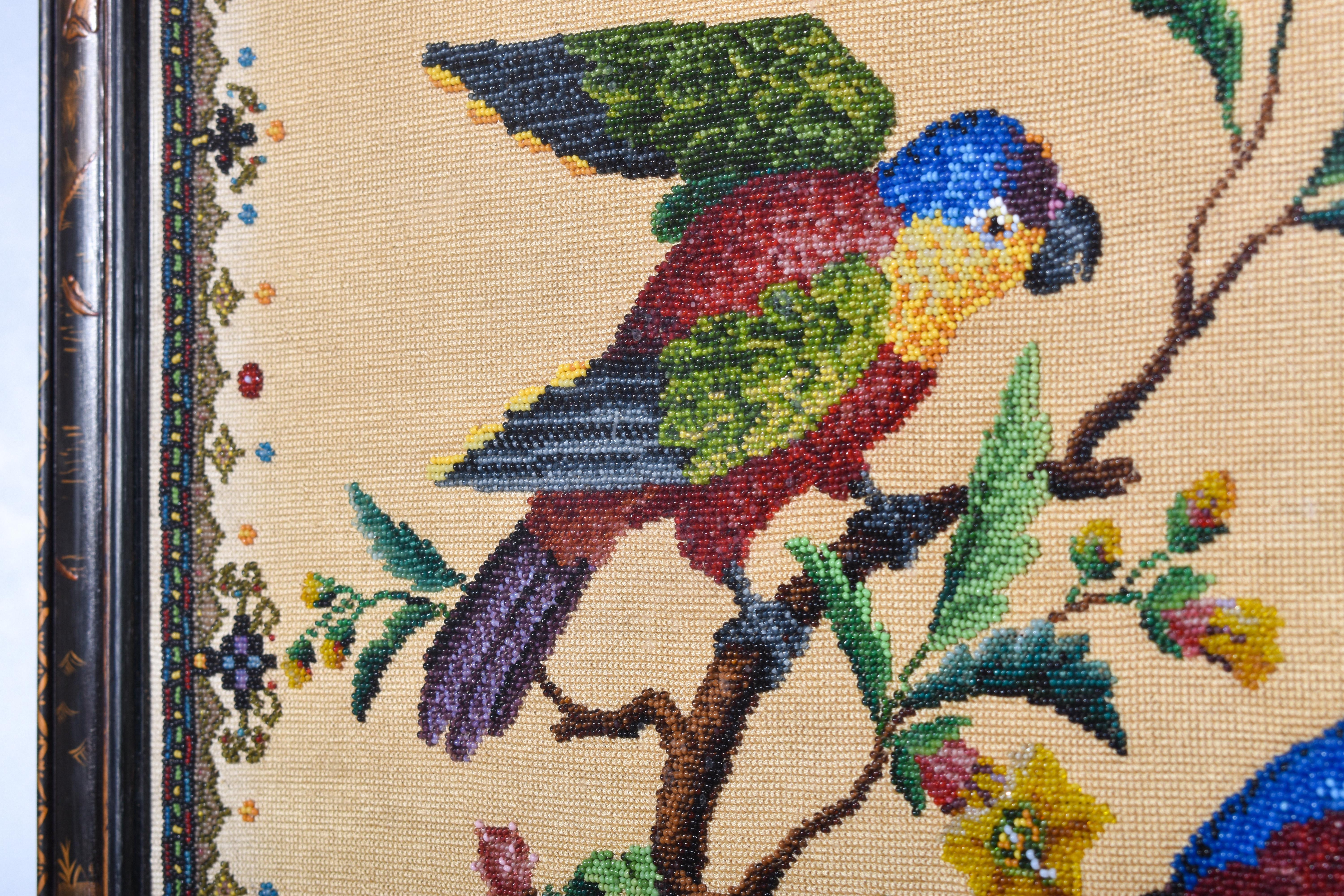 Beadwork Fire Screen For Sale 2