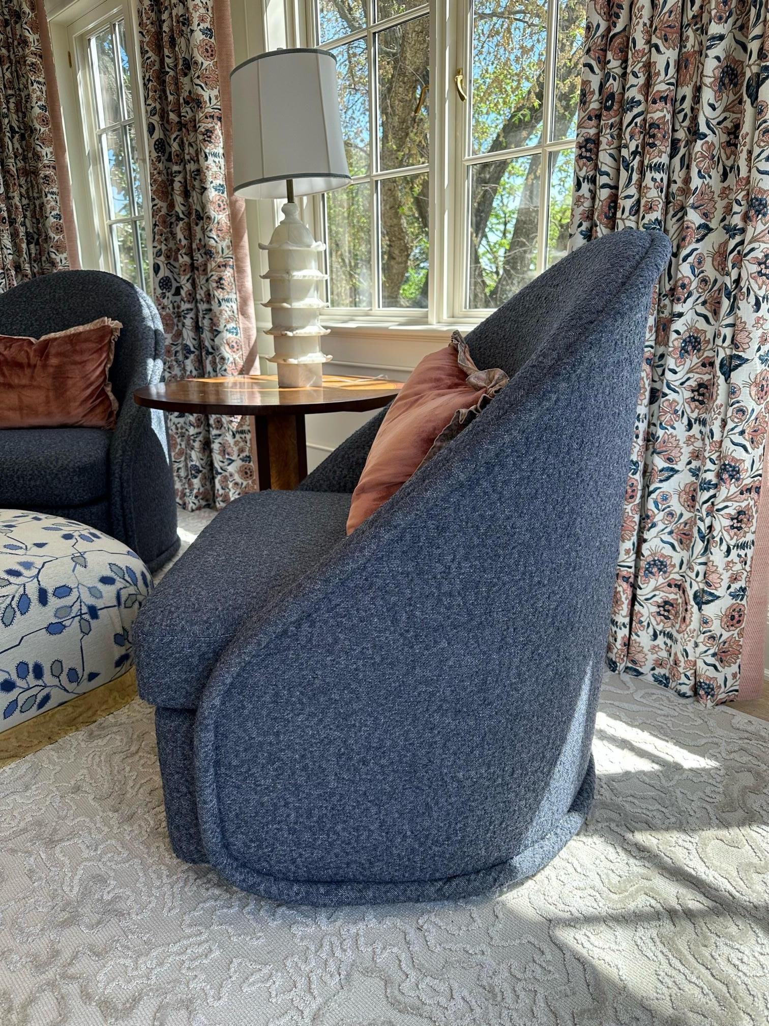 The Beak Swivel Chair Bespoke Size by Sister by Studio Ashby In New Condition For Sale In London, GB