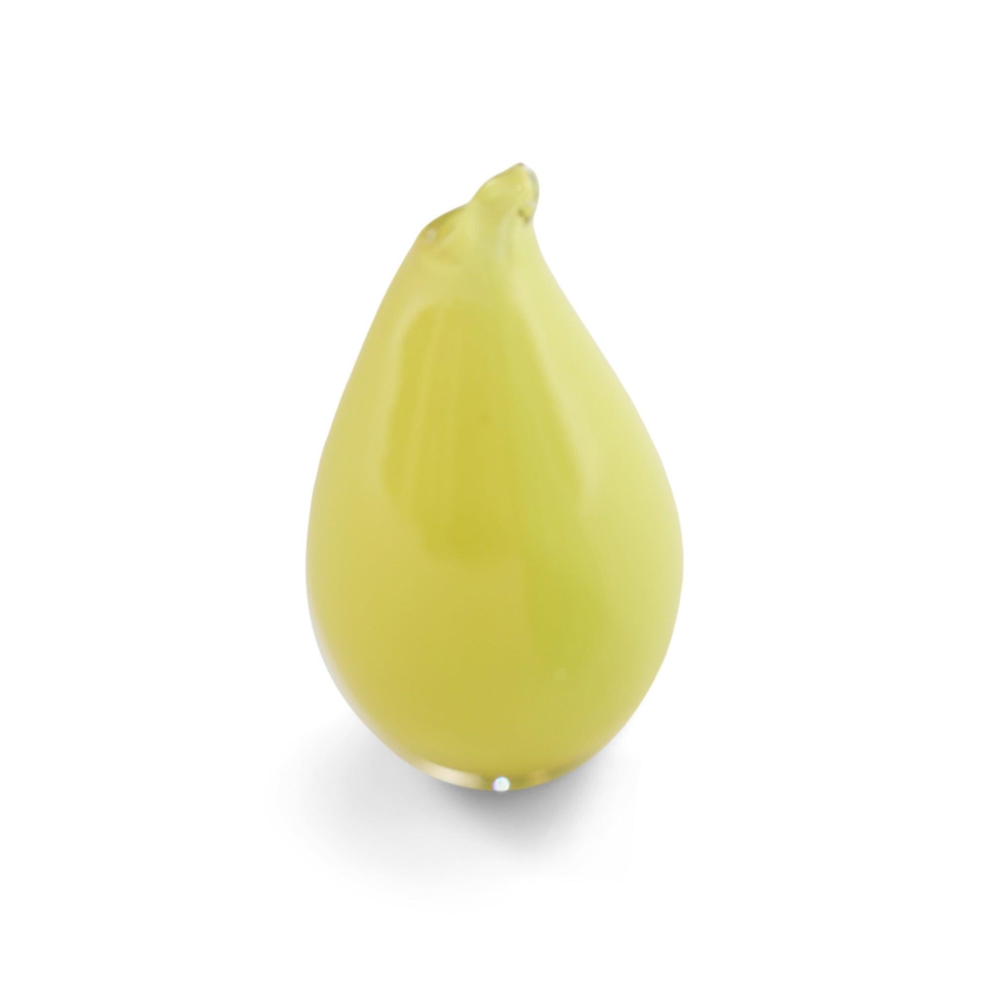 Vaso a becco di Ingeborg Lundin per Orrefors, in giallo.