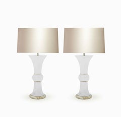 Beaker Form Rock Crystal Quartz Lamps