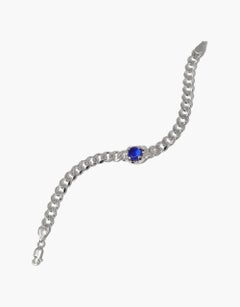 Balkenarmband aus 925 Sterling Silber und blauem Ozean-Edelsteinen von CLED
