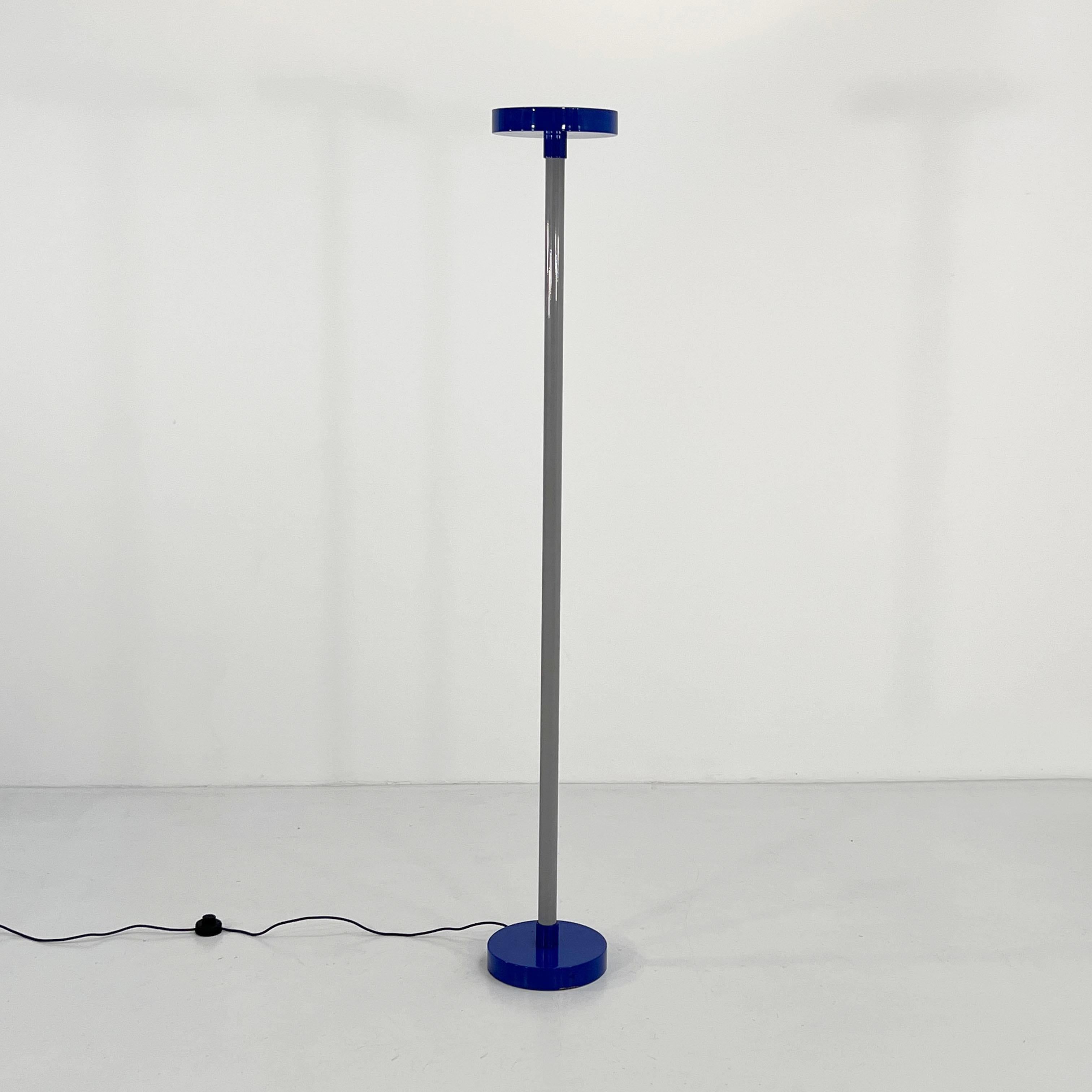 Beam Floor Lamp by Ettore Sottsass for Bieffeplast, 1980s
Designer - Ettore Sottsass
Producer - Bieffeplast
Model - Beam Floor Lamp 
Design Period - Eighties
Measurements - Width 30 cm x Depth 30 cm x Height 190 cm
Materials - Metal
Color - Blue,