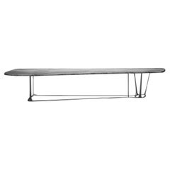 BEAM, Limited Edition 21st Century Hand Silvered Aluminium & Steel Dining Table
