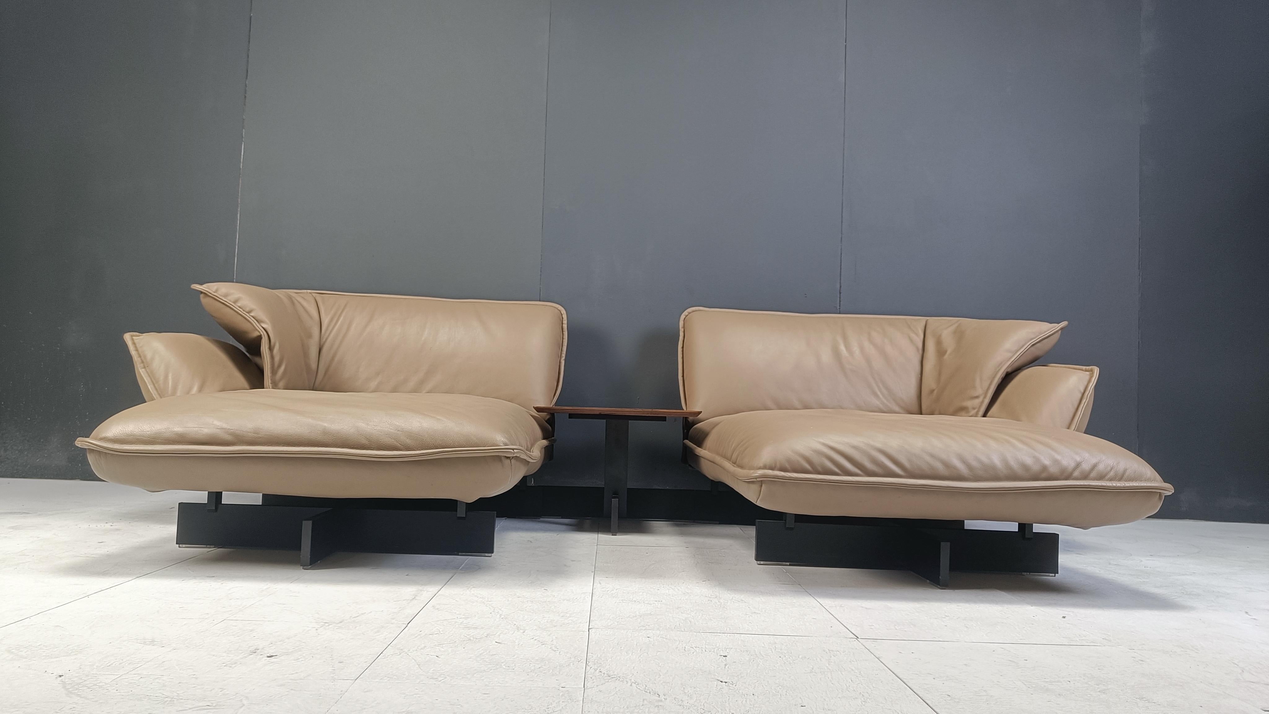 Beam sofa system with Walnut Beam coffee table by Patricia Urquiola For Cassina In Excellent Condition In Leuven, Vlaams Gewest