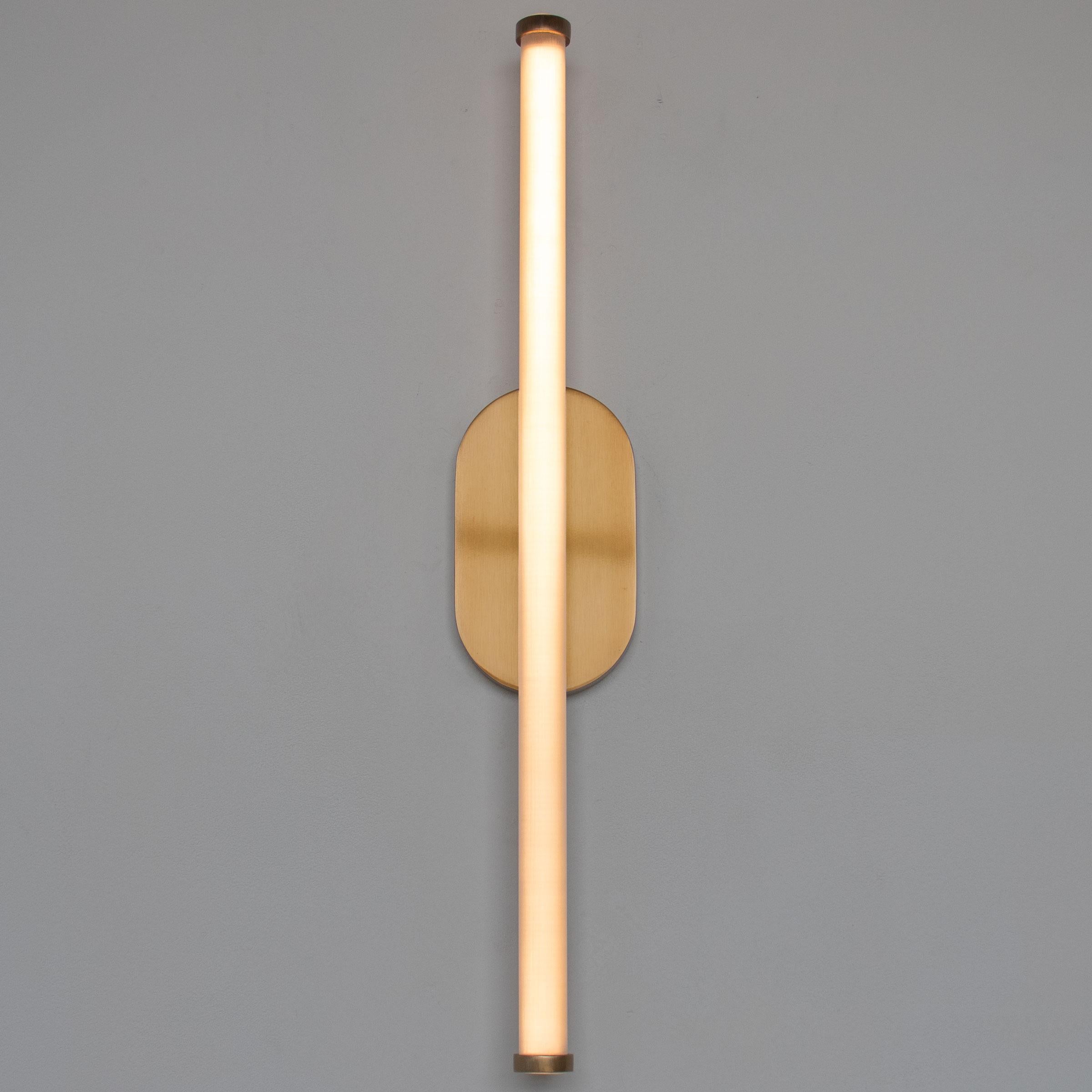 Soudé Applique murale Beam, 26inch, Westwood Brass en vente