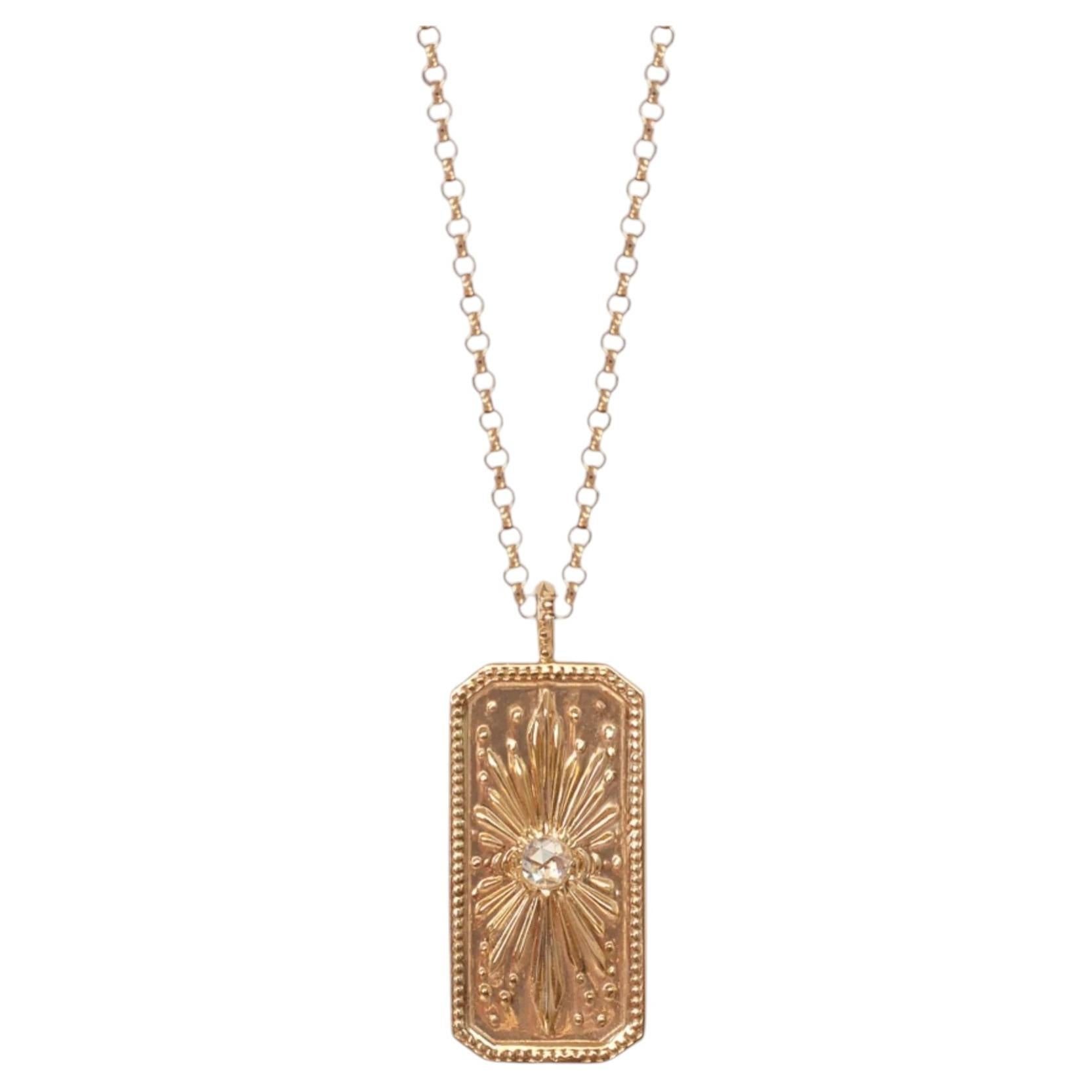 Beaming Up Charm in 14K Gold & Diamond by Anastassia Sel Jewelry