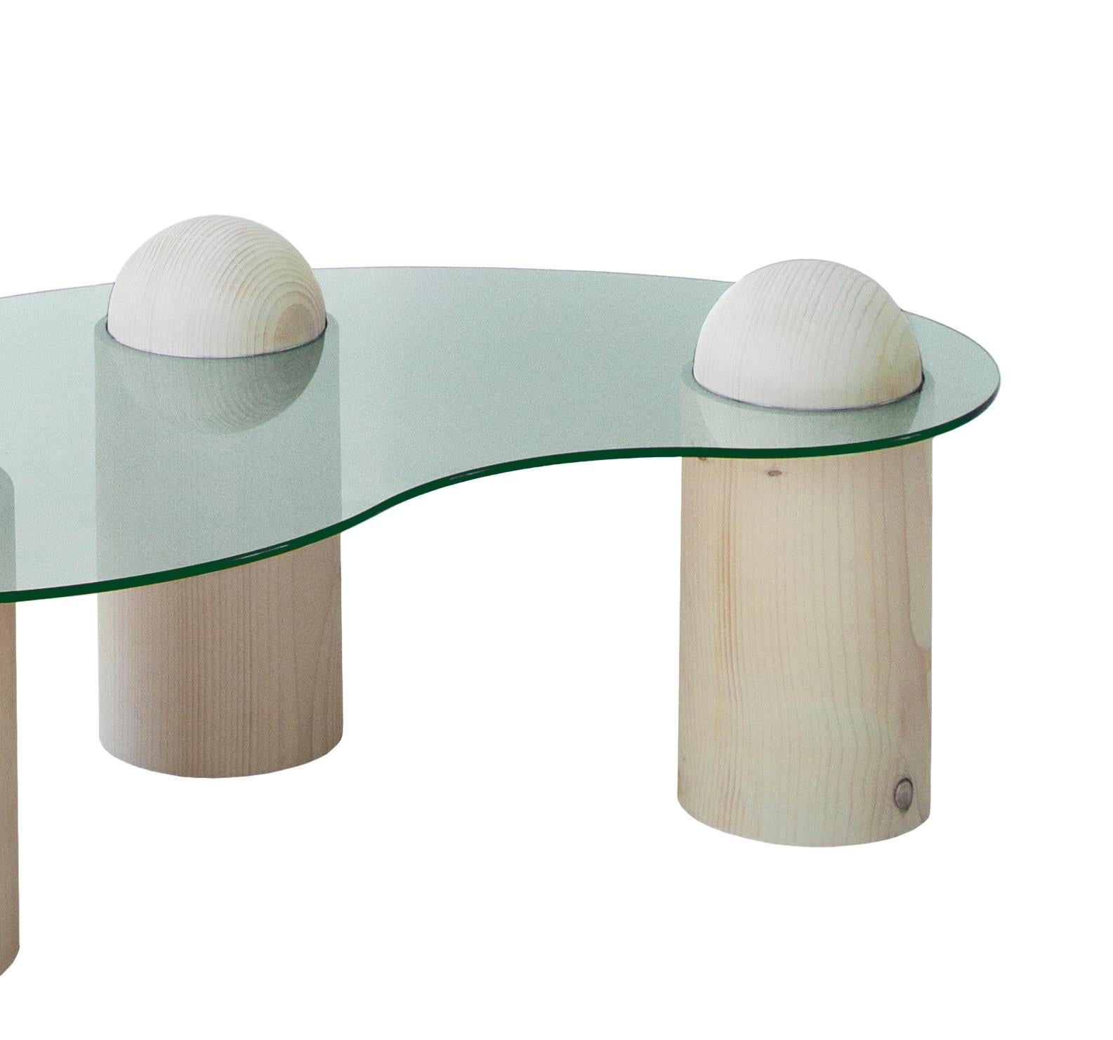 Swedish Bean Coffee Table by LI-AN-LO Studio For Sale