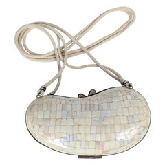 Bean Form Inlaid Shell Purse