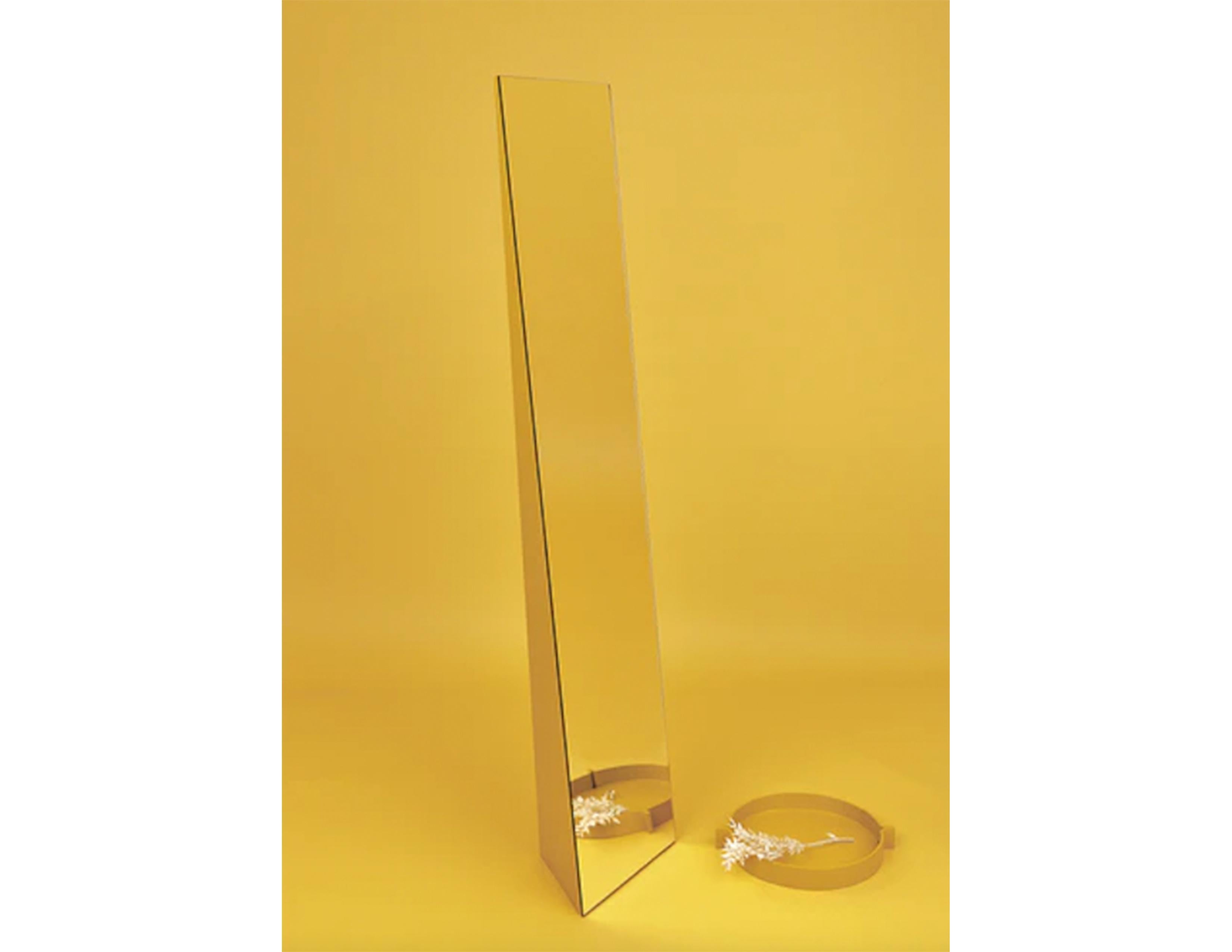 Beam Mirror Designed by Ilja Huber In New Condition For Sale In New York, NY