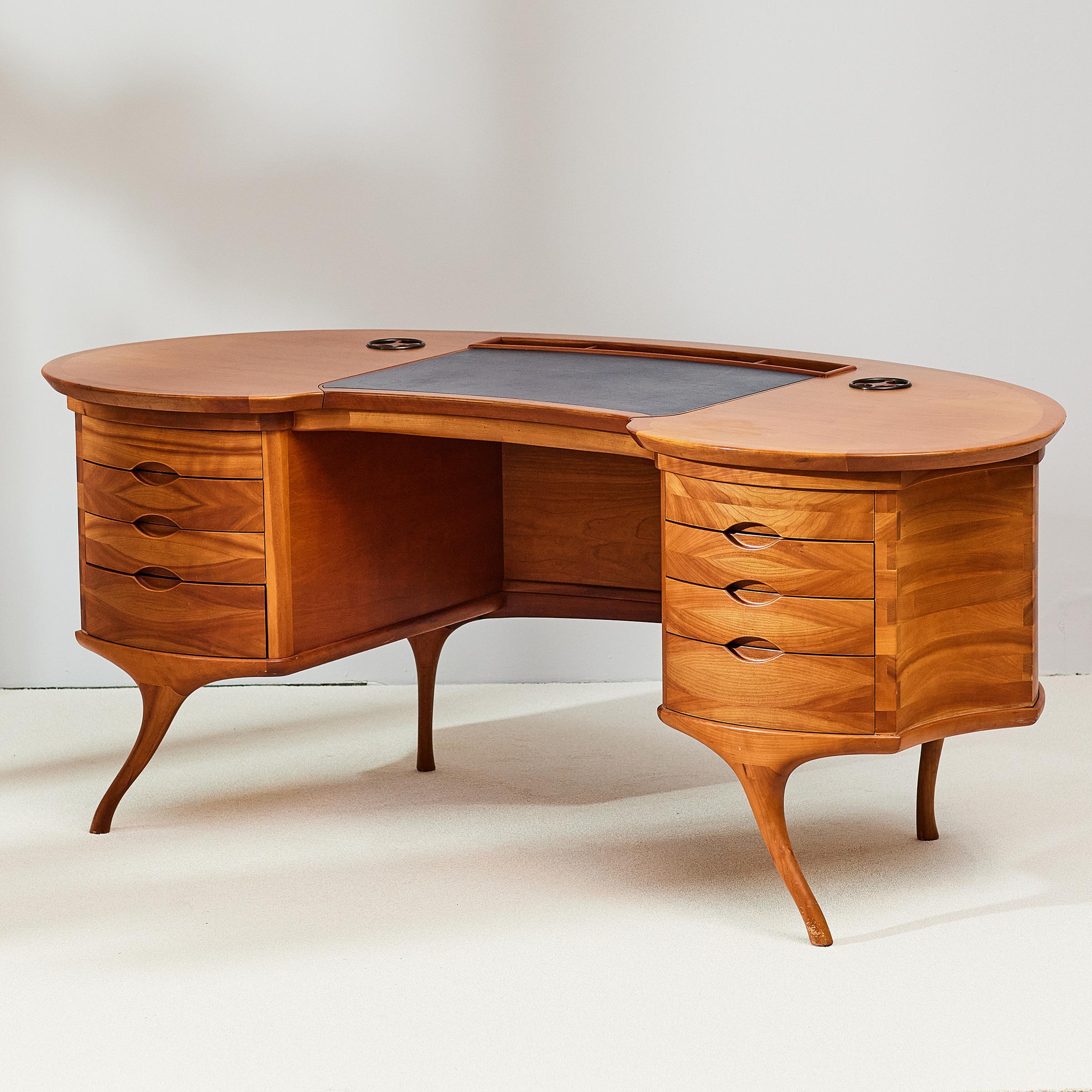Organic Modern Bean Writing Desk by Ceccotti Collezioni, Italy, 2000