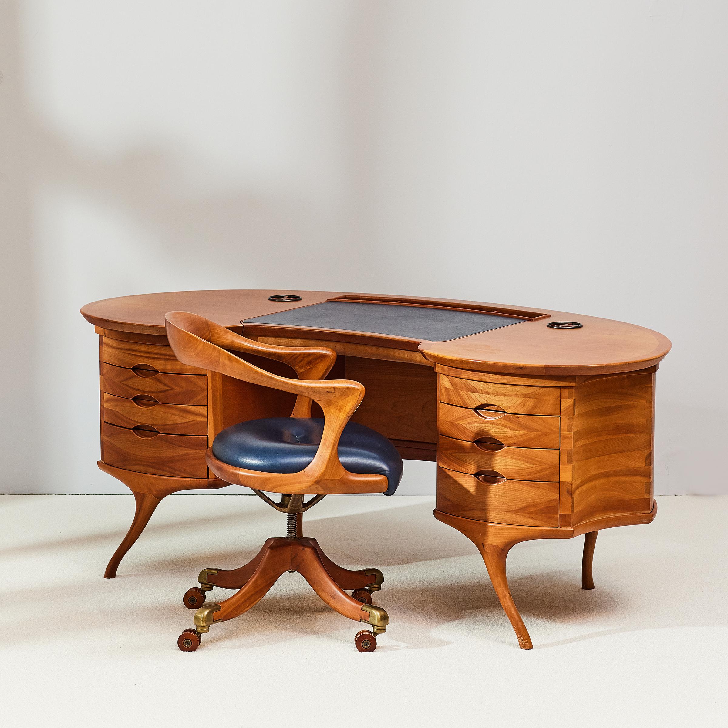 Italian Bean Writing Desk by Ceccotti Collezioni, Italy, 2000