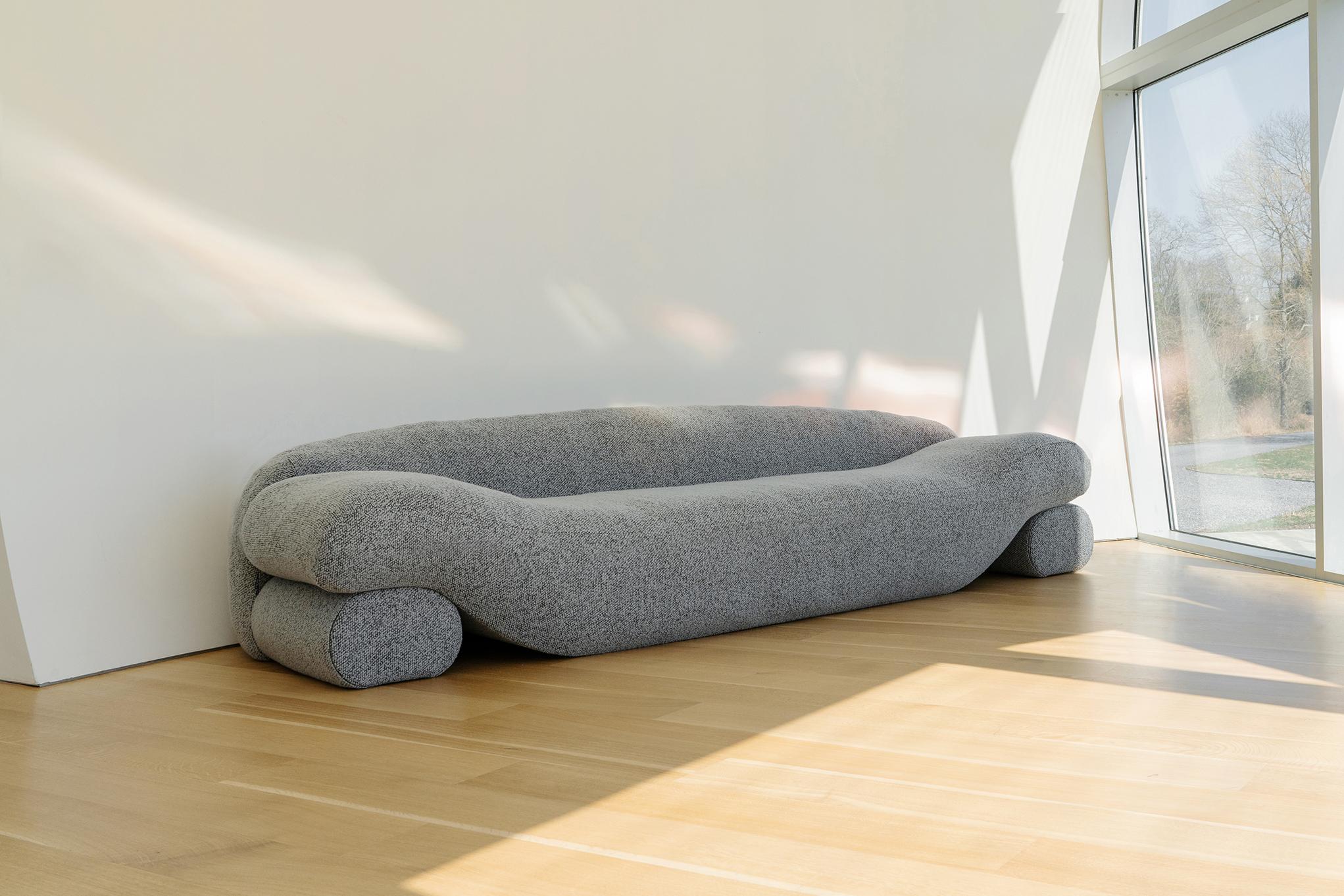 Minimalist Contemporary Eco-friendly Ergonomic Beanbag Beanie Sofa With Integrated Daybeds  For Sale
