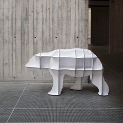 Bear bookshelf - White JUNIOR