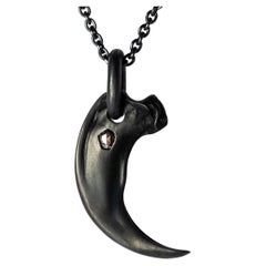 Bear Claw Necklace Redux (0.4 CT, Chunky Diamond Slab, KA+DIA)