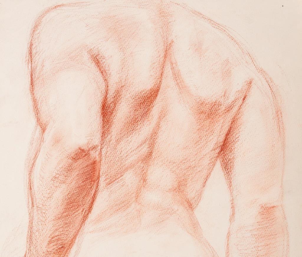 Bear Dienes (XX), Studie einer nackten Figur, Pastell auf Papier, links unten in Pastell signiert. Provenienz: Aus einer Sammlung in New York City. 

Händler: S138XX