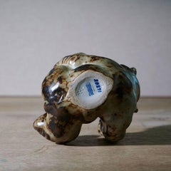 Figure d'ours en céramique de Knud Kyhn