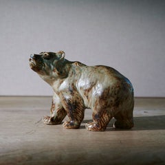Bear Figure in Ceramic, Designed by Knud Kyhn