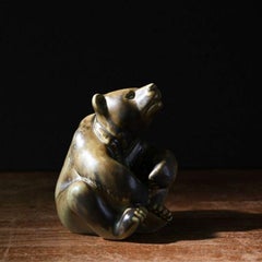 Bear Figurine in Ceramic by Gunnar Nylund