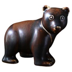 Figurine d'ours en céramique en forme d'ours par Gunnar Nylund