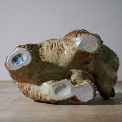 Figurina di orso in ceramica di Knud Kyhn