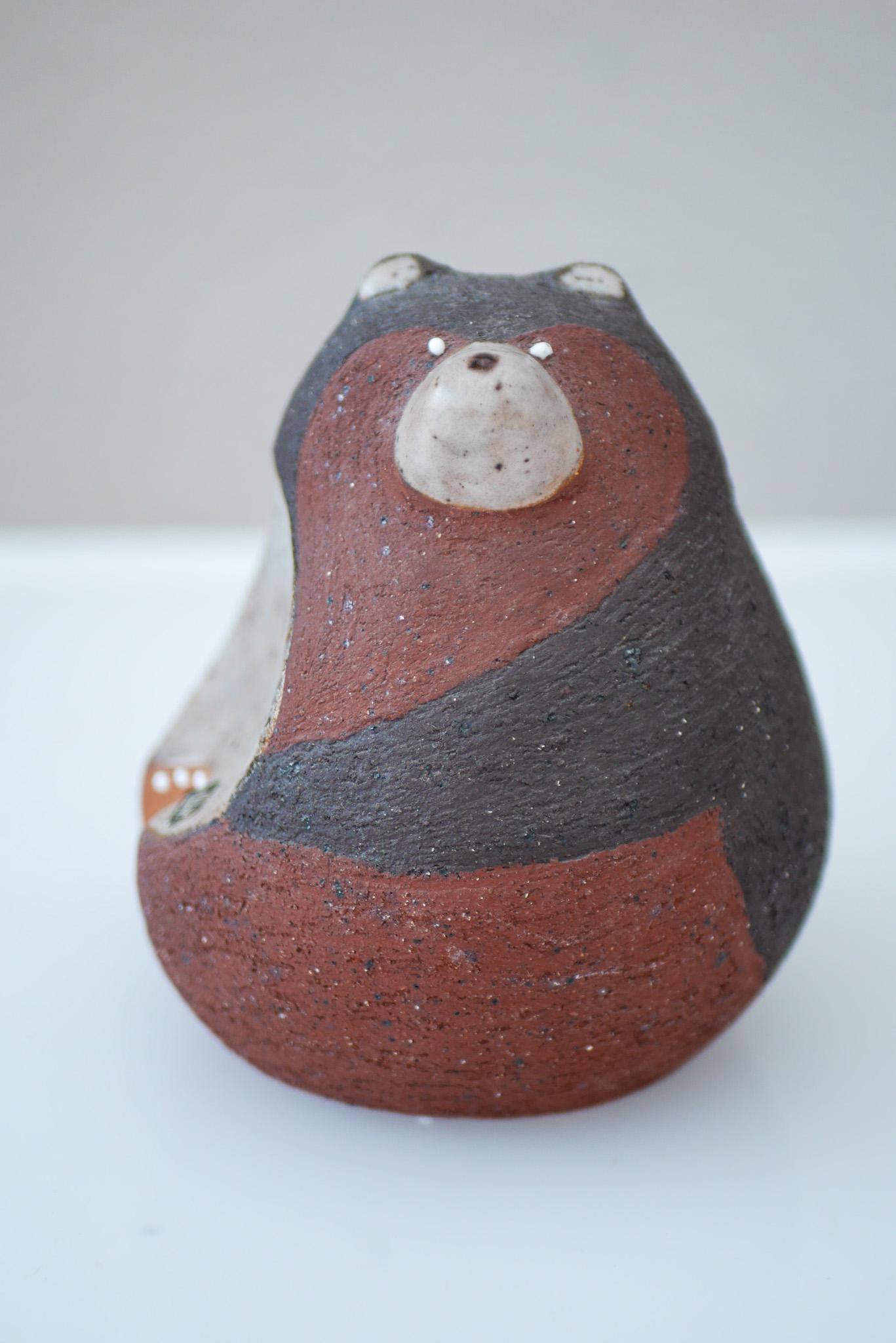 Svedese Figurina di orso in ceramica di Thomas Hellström per Nittsjö, Svezia in vendita