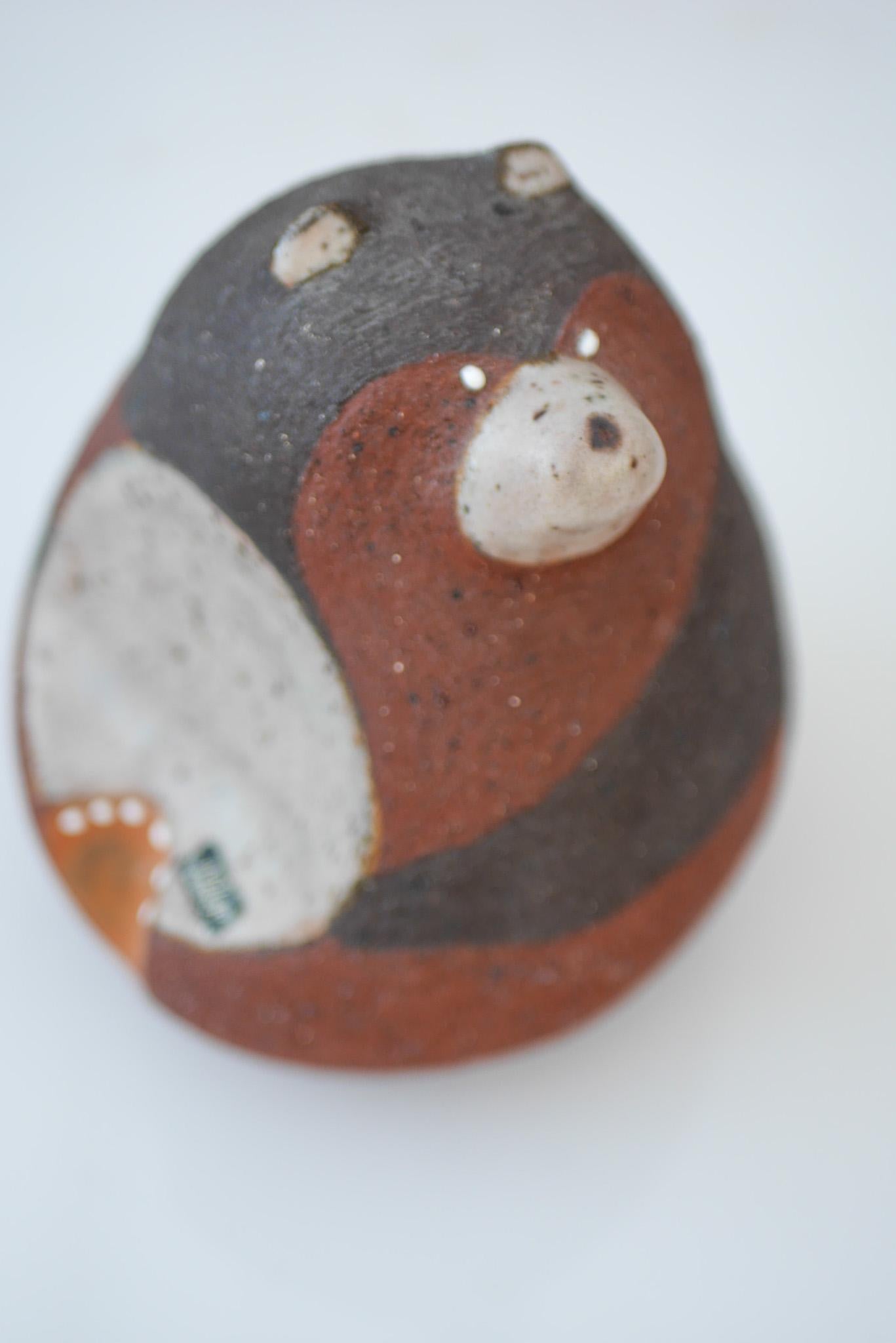 Ceramica Figurina di orso in ceramica di Thomas Hellström per Nittsjö, Svezia in vendita