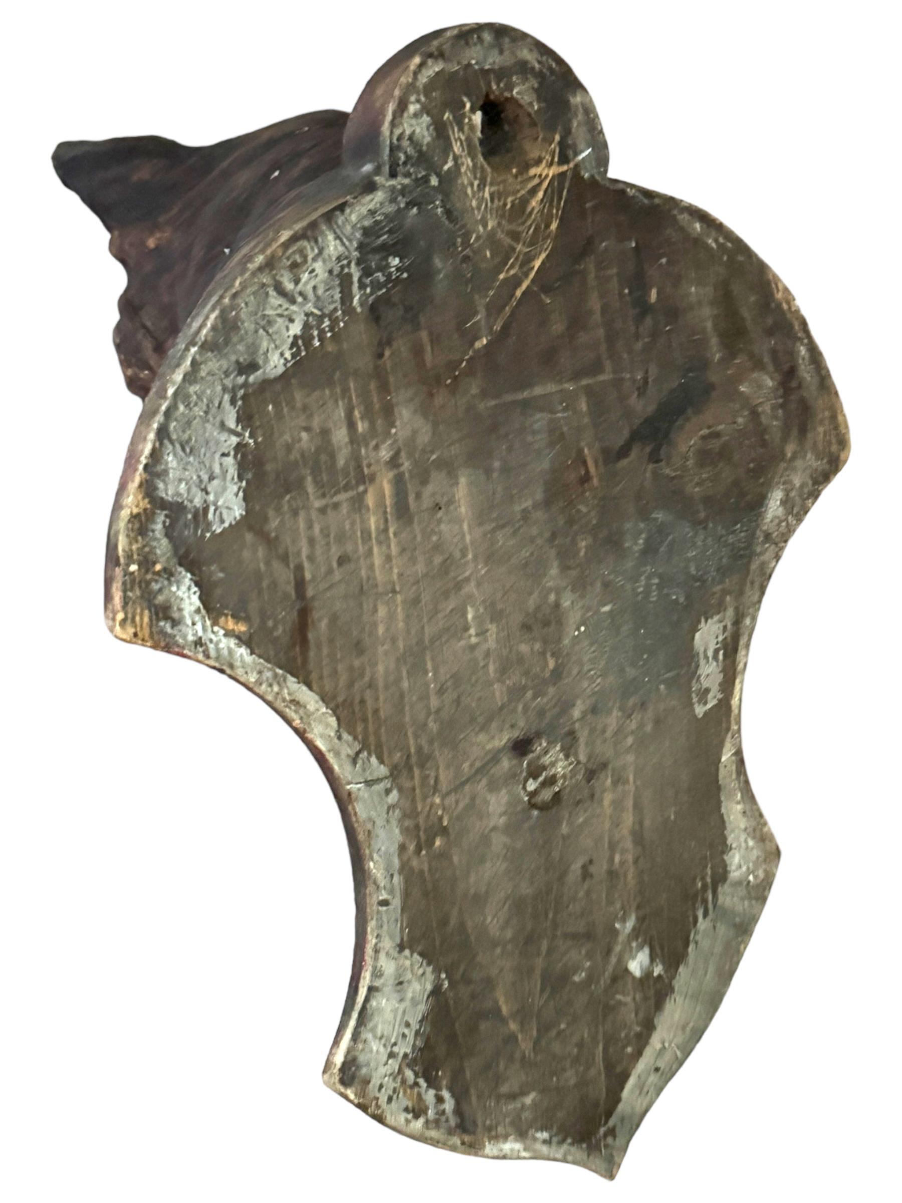 Bärenkopf Black Forest Handgeschnitzte Trophäe der Volkskunst aus Holz, 19. im Angebot 9