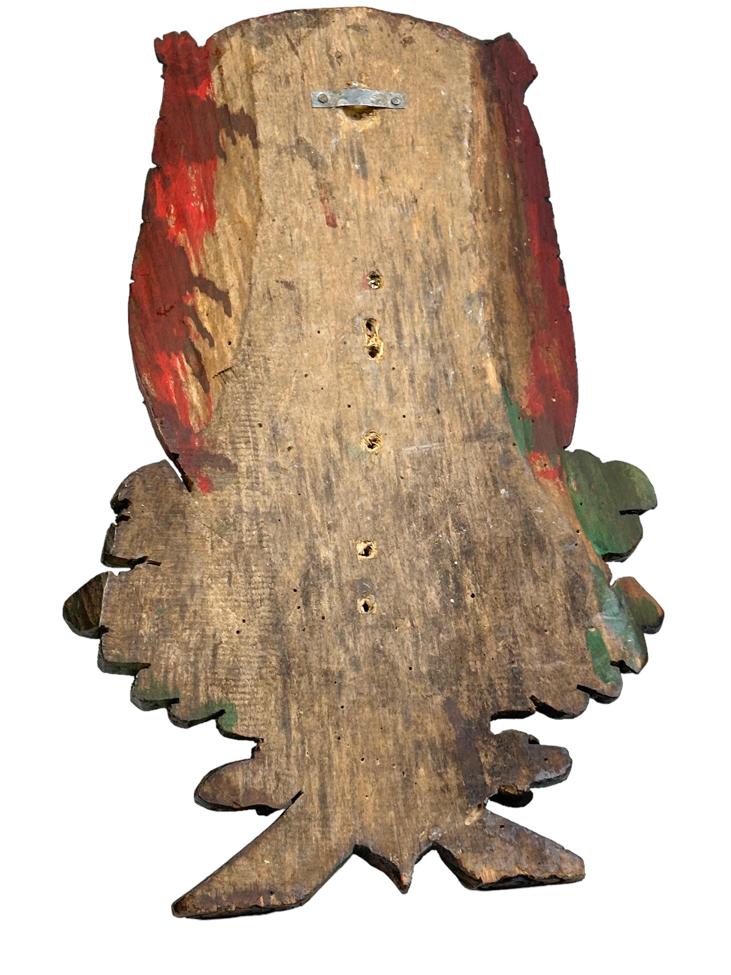Bear Head Black Forest Hand Carved Folk Art Wooden Trophy, 19th Century For Sale 4