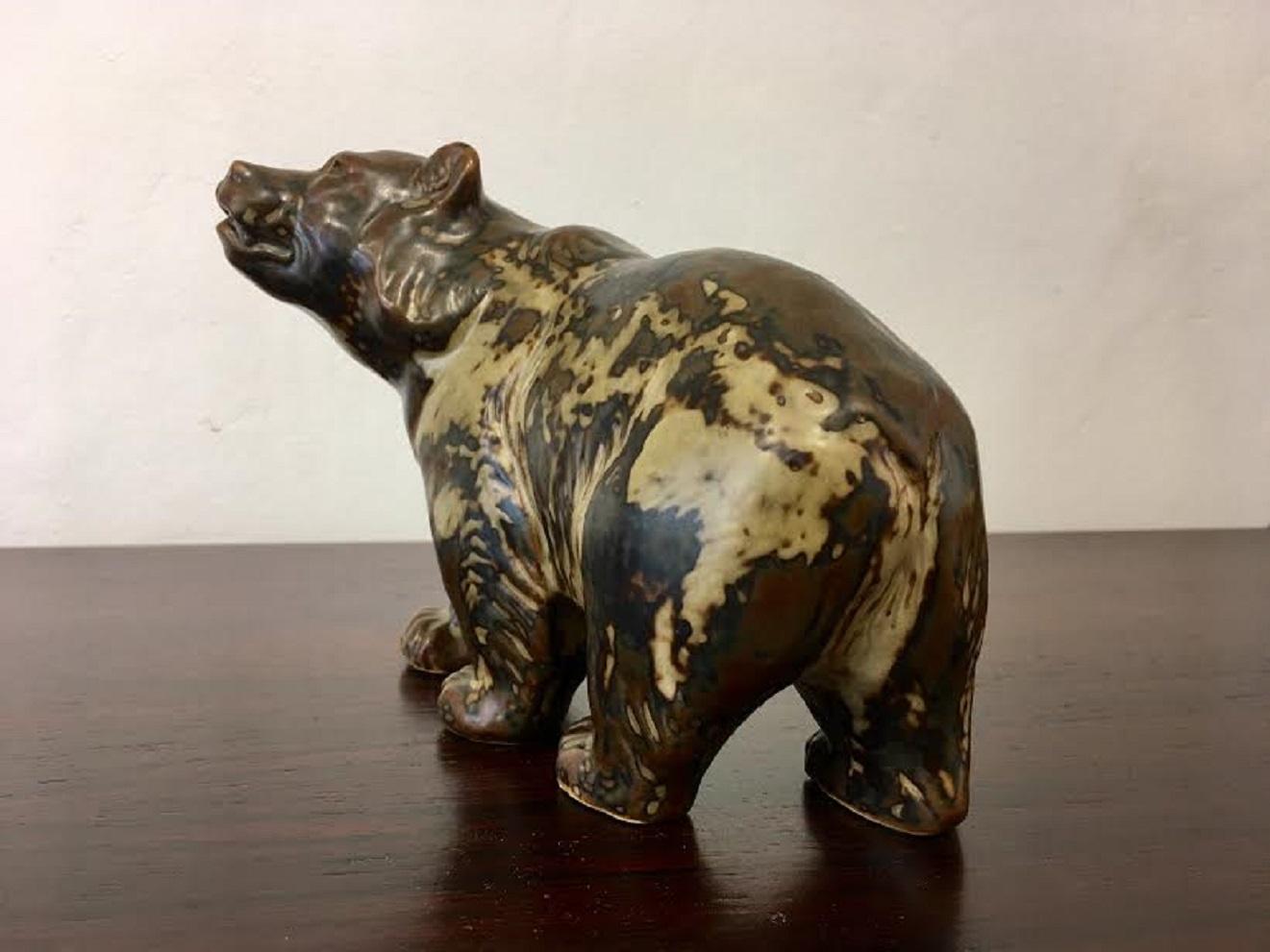 Bear in Ceramic by Knud Kyhn, 1950 2