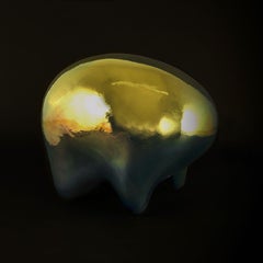 Bear in Gold of the Neo Habitat Sculptural Object By Caspi Ceramics NL