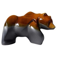 Bear Sculpture in Rust