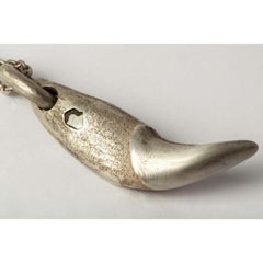 Bear Tooth Necklace Ghost (Small, 0.2 CT, Diamond Slab, DA+DIA)