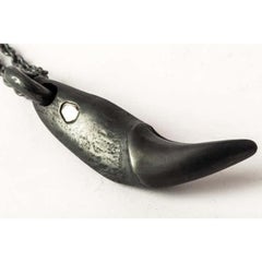 Bear Tooth Necklace Ghost (Small, 0.2 CT, Diamond Slab, KA+DIA)