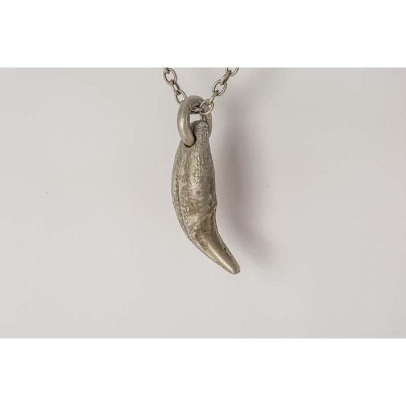 Bear Tooth Necklace (Ghost, var. large, AS+DA) In New Condition For Sale In Hong Kong, Hong Kong Island